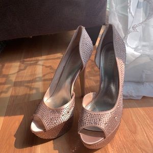 Pink studded heels